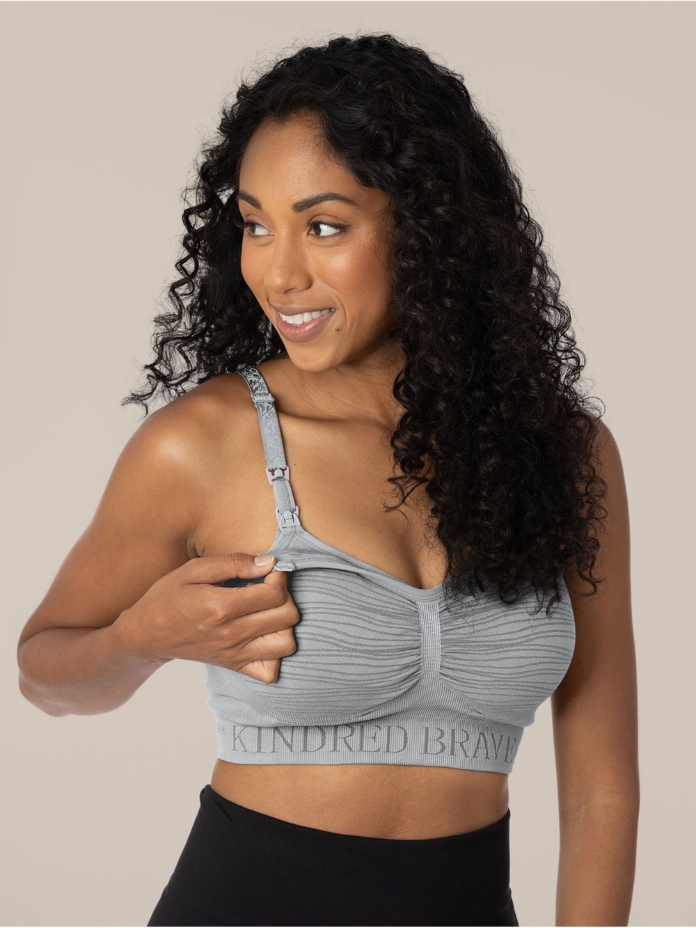 Kindred Bravely Sublime Hands-Free Pumping & Nursing Bra 2X Busty Gray